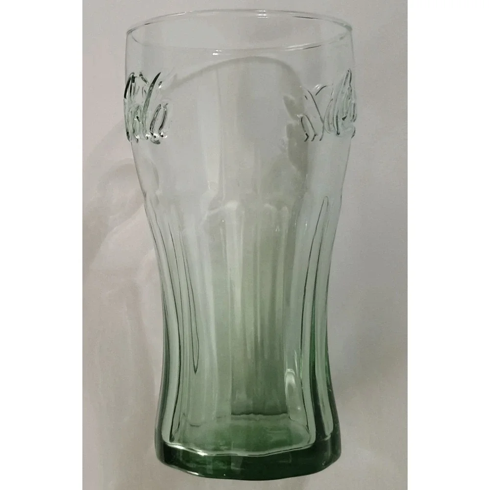 3-Set Coca Cola Drinking Glasses (Green) 16.7oz. (494ml) New With Tags‎
